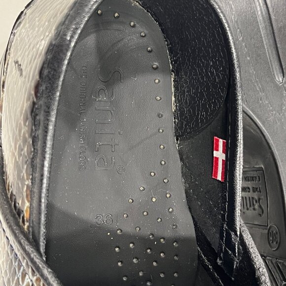 Sanita Original Danish Professional Snake Print Clogs Shoes 36 / 5.5 US - Picture 5 of 10